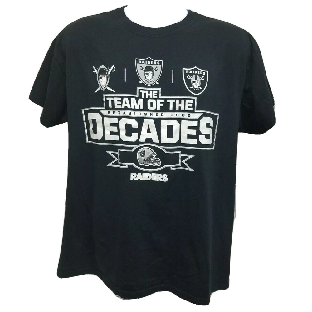 NFL Raiders Team Of The Decades Novelty Helmets Logos Black Mens Size L